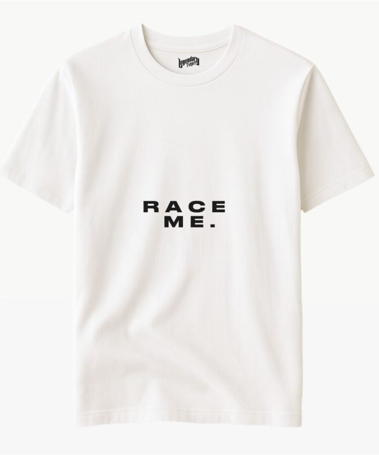 Race Me Statement T-Shirt – Men Regular Fit