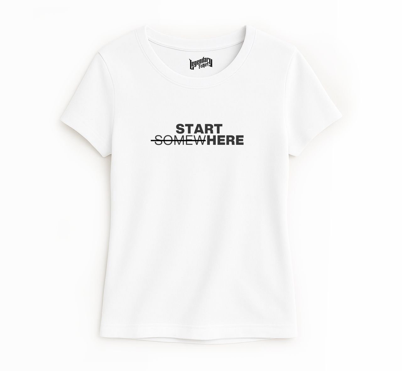 Start Here. Minimal Statement Tee – Women Regular Fit