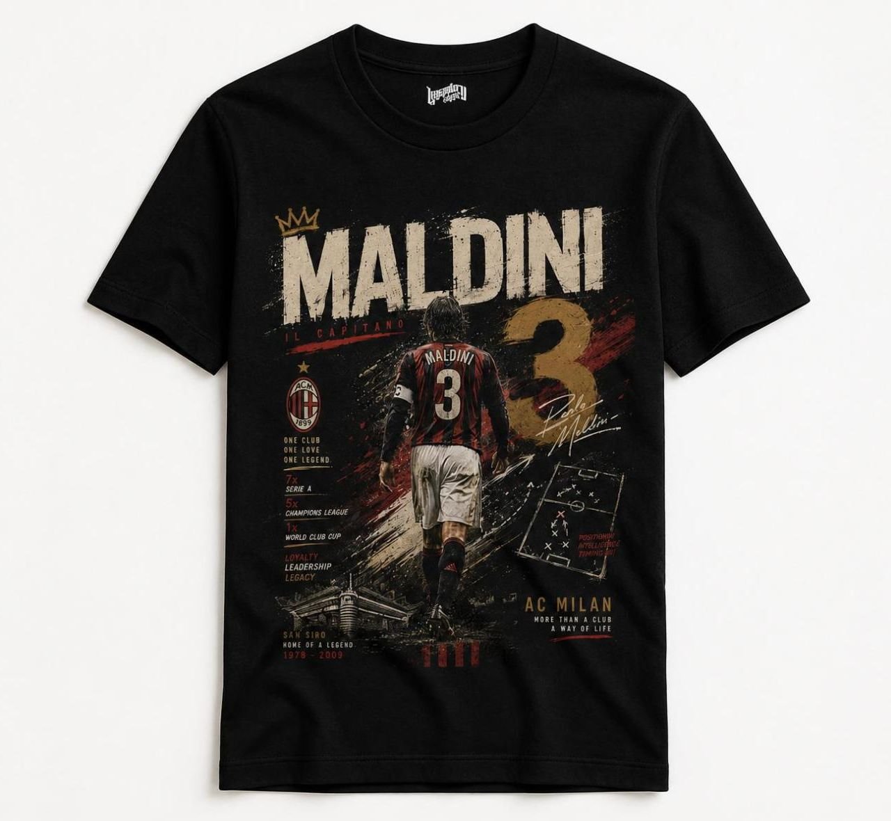 Paolo Maldini Football Fans Tribute T-Shirt