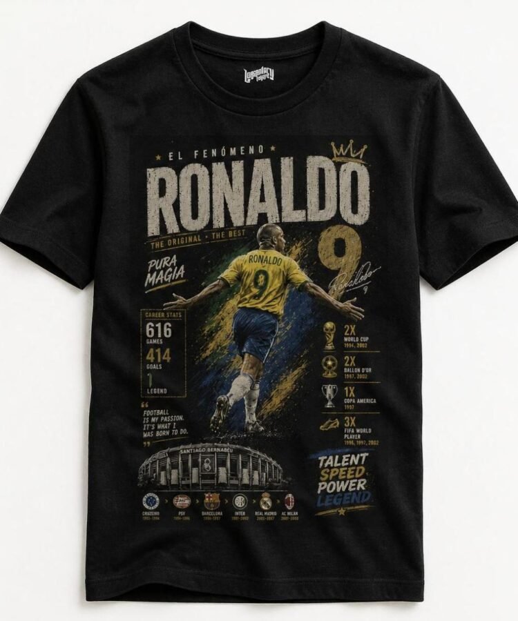 Ronaldo Nazário Number 9 T-Shirt