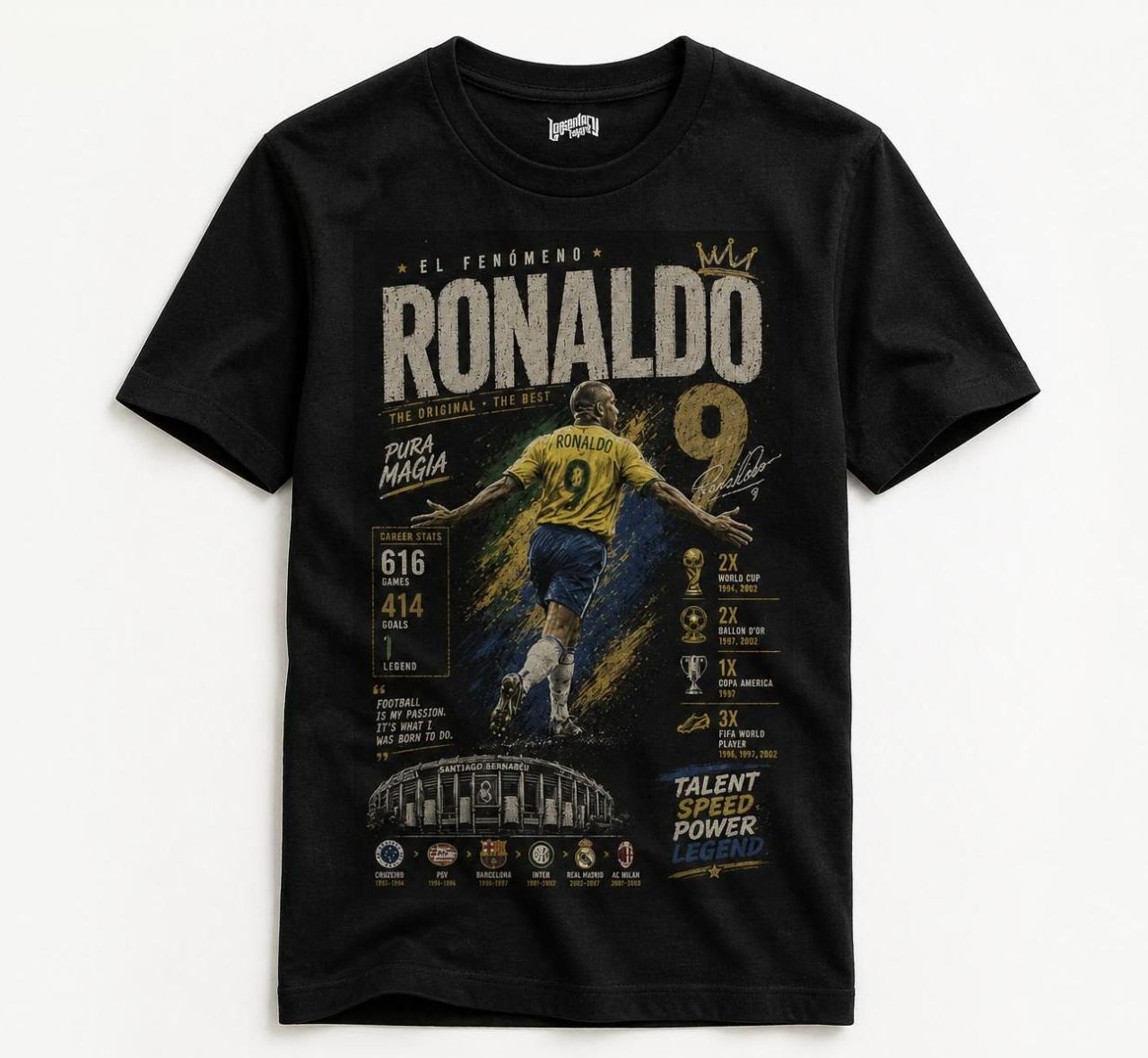 Ronaldo Nazário Number 9 T-Shirt