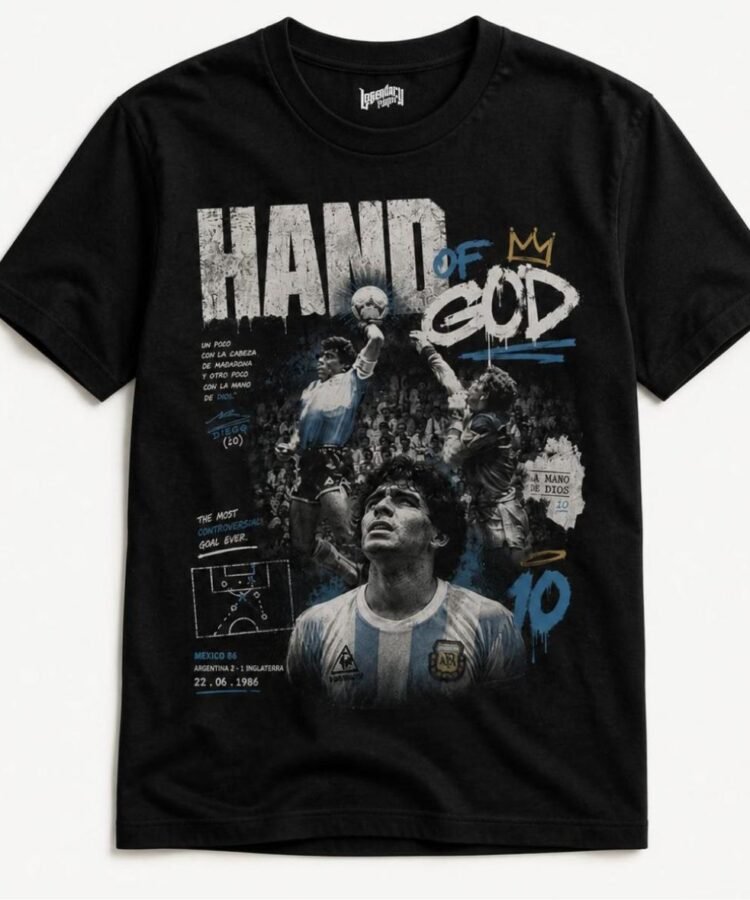 Diego Maradona Hand of God Football Fans T-Shirt