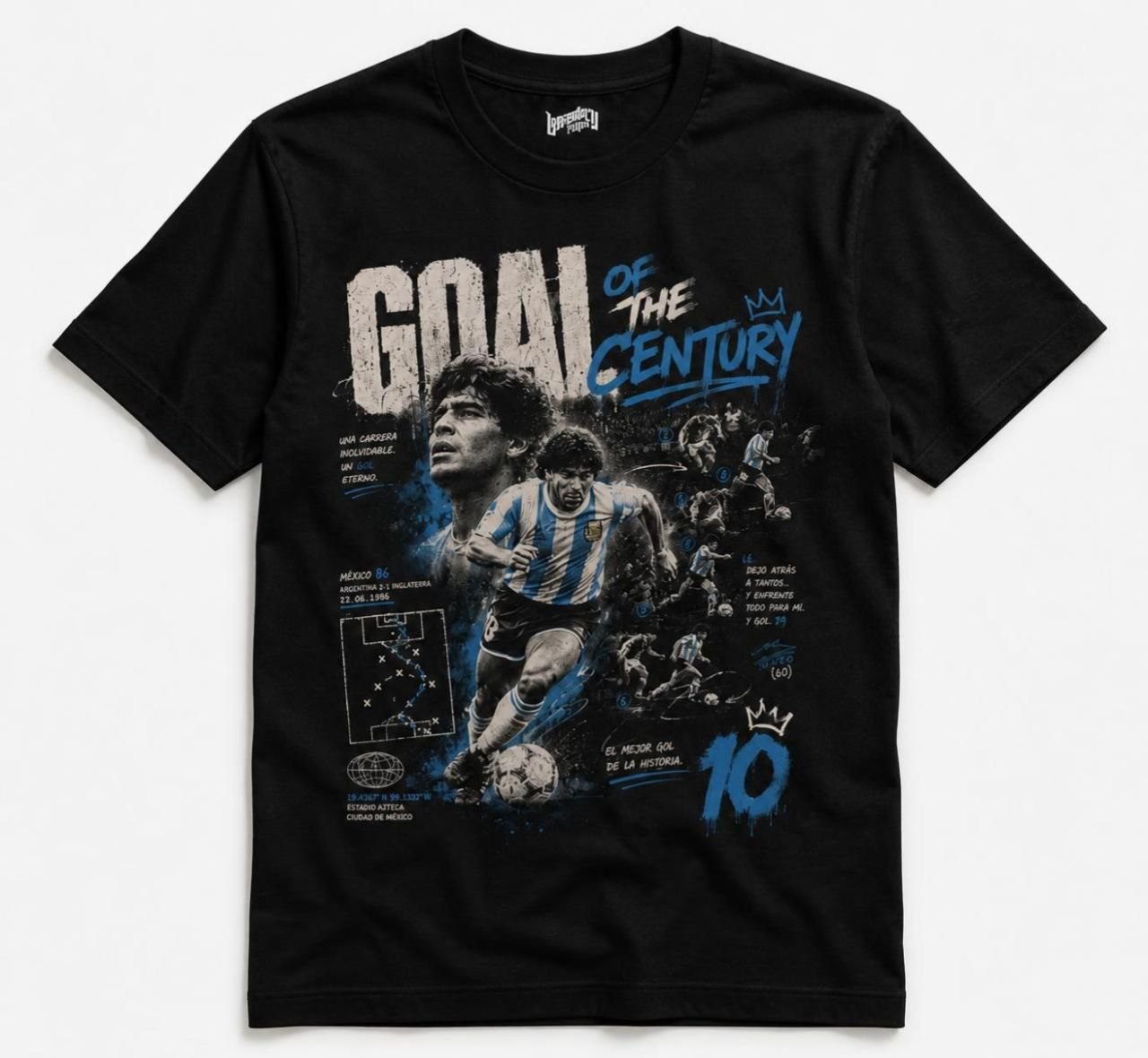 Diego Maradona Goal of the Century Football Fans T-Shirt
