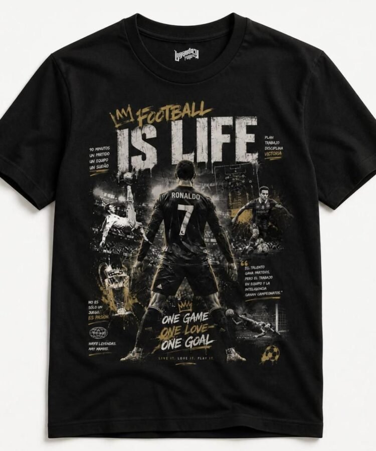 Ronaldo Football Is Life Football Fans T-Shirt