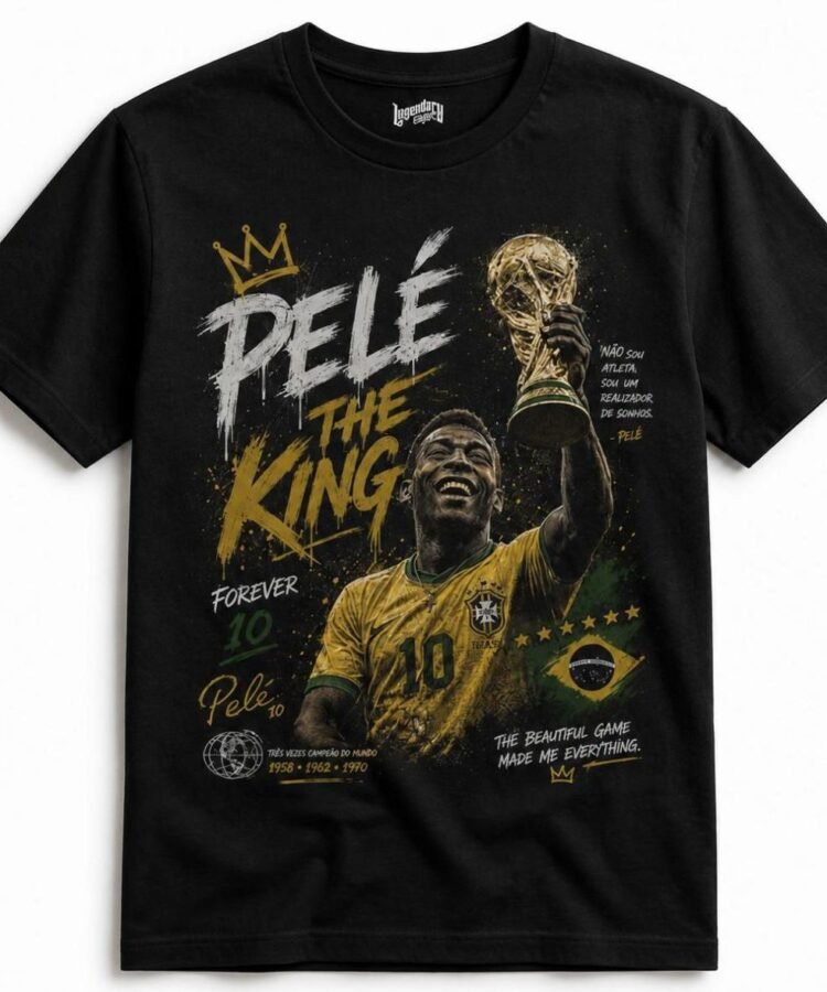 Pelé The King Football Fans T-Shirt