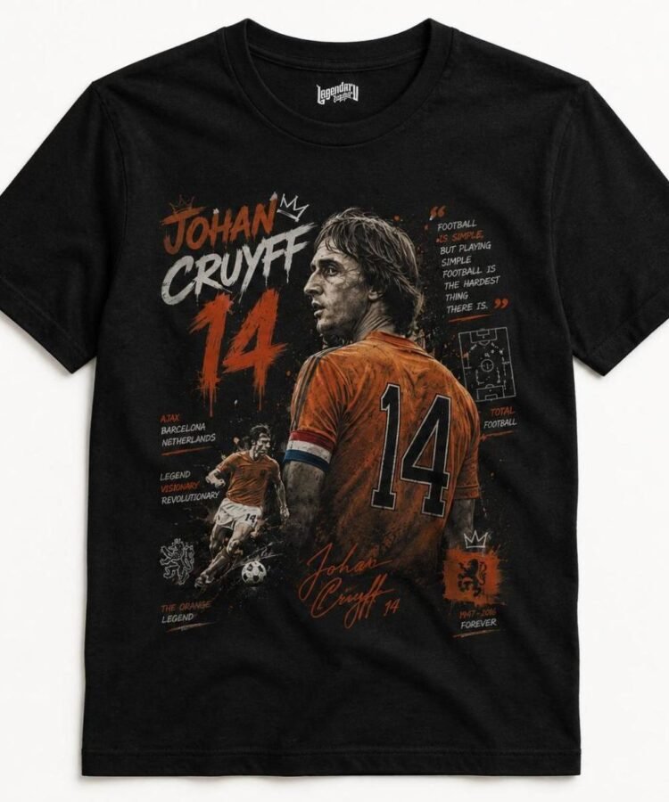 Johan Cruyff Football Fans Graphic T-Shirt