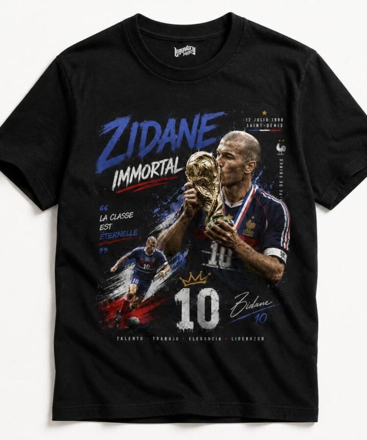 Zidane Immortal Football Fans T-Shirt