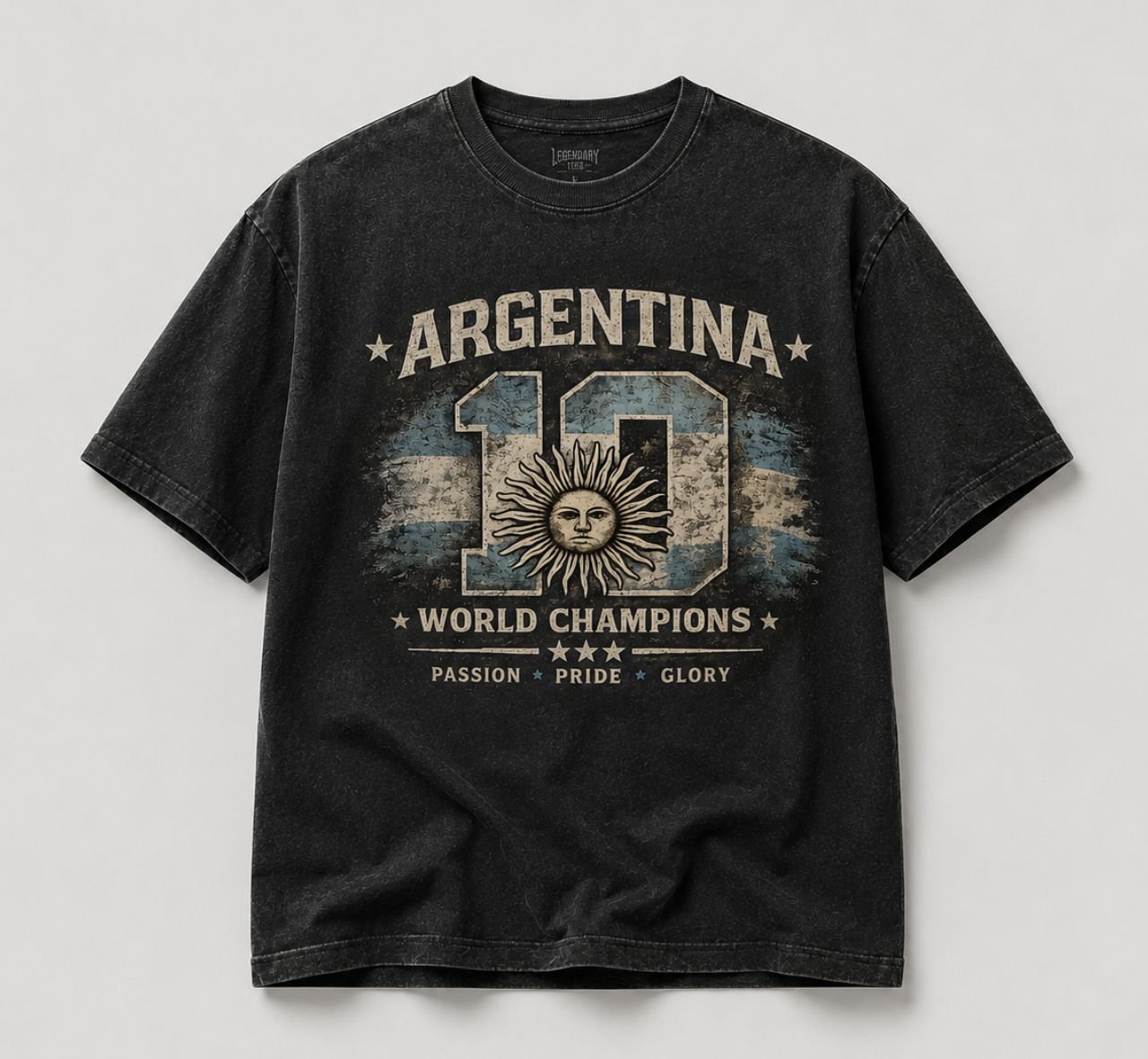 Argentina No.10 World Champions Football Fan T-Shirt