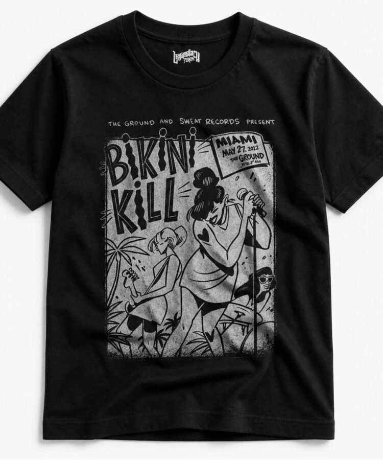 Bikini Kill Miami Show Poster T-Shirt
