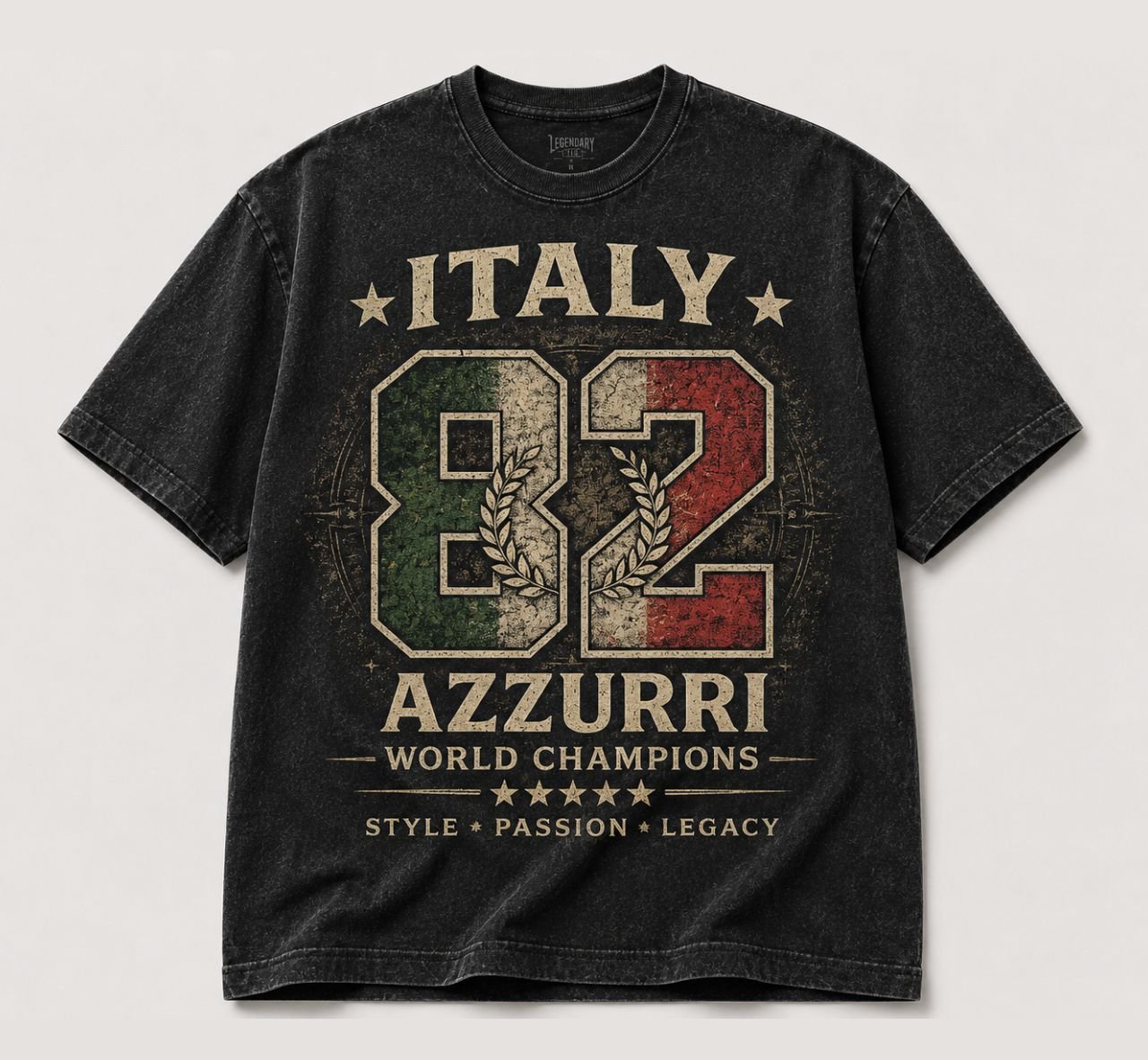 Italy 82 Azzurri World Champions Football Fan T-Shirt