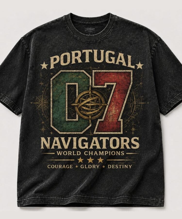 Portugal 07 Navigators Vintage Football Fan T-Shirt