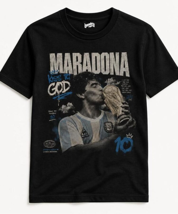 Maradona World Cup Glory Football Fans T-Shirt