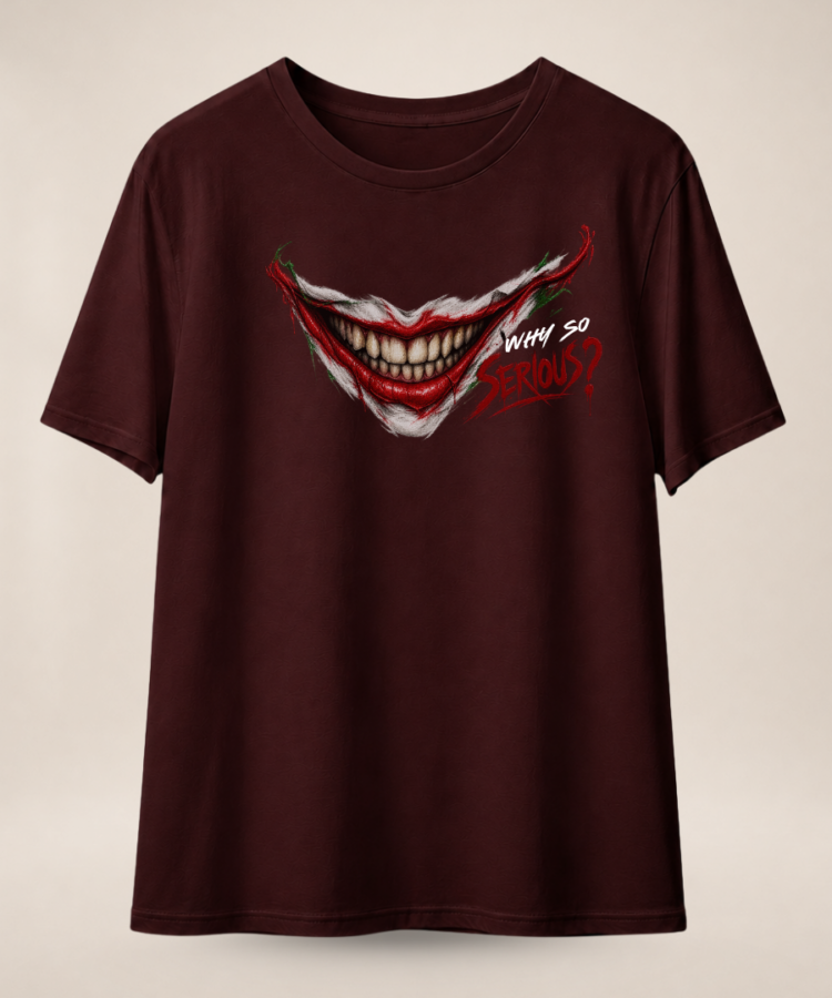 Why So Serious? Vintage Smile Graphic T-Shirt